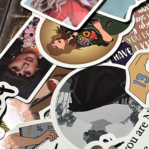 5for$10 Cute Singer Taylor Swift Vibrant 50Pc Album Stickers Notebooks & More - Picture 3 of 4